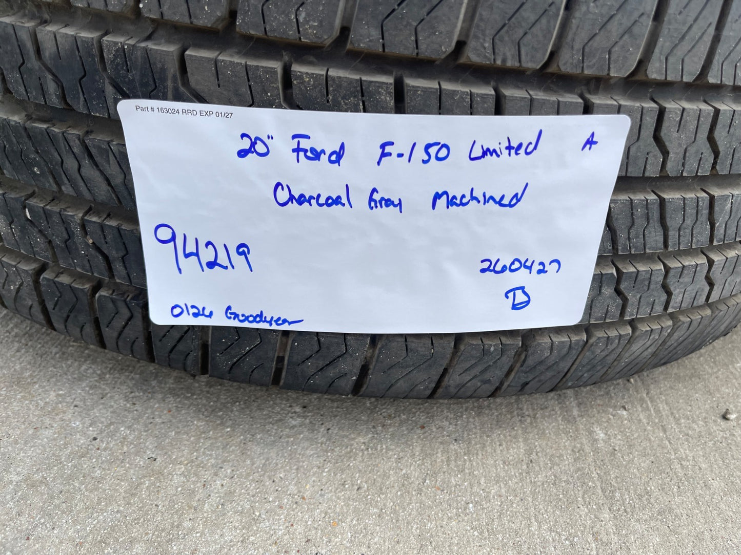 20" Ford F-150 LARIAT Limited OEM 94219 rims wheels Expedition GOODYEAR 2026 NEW