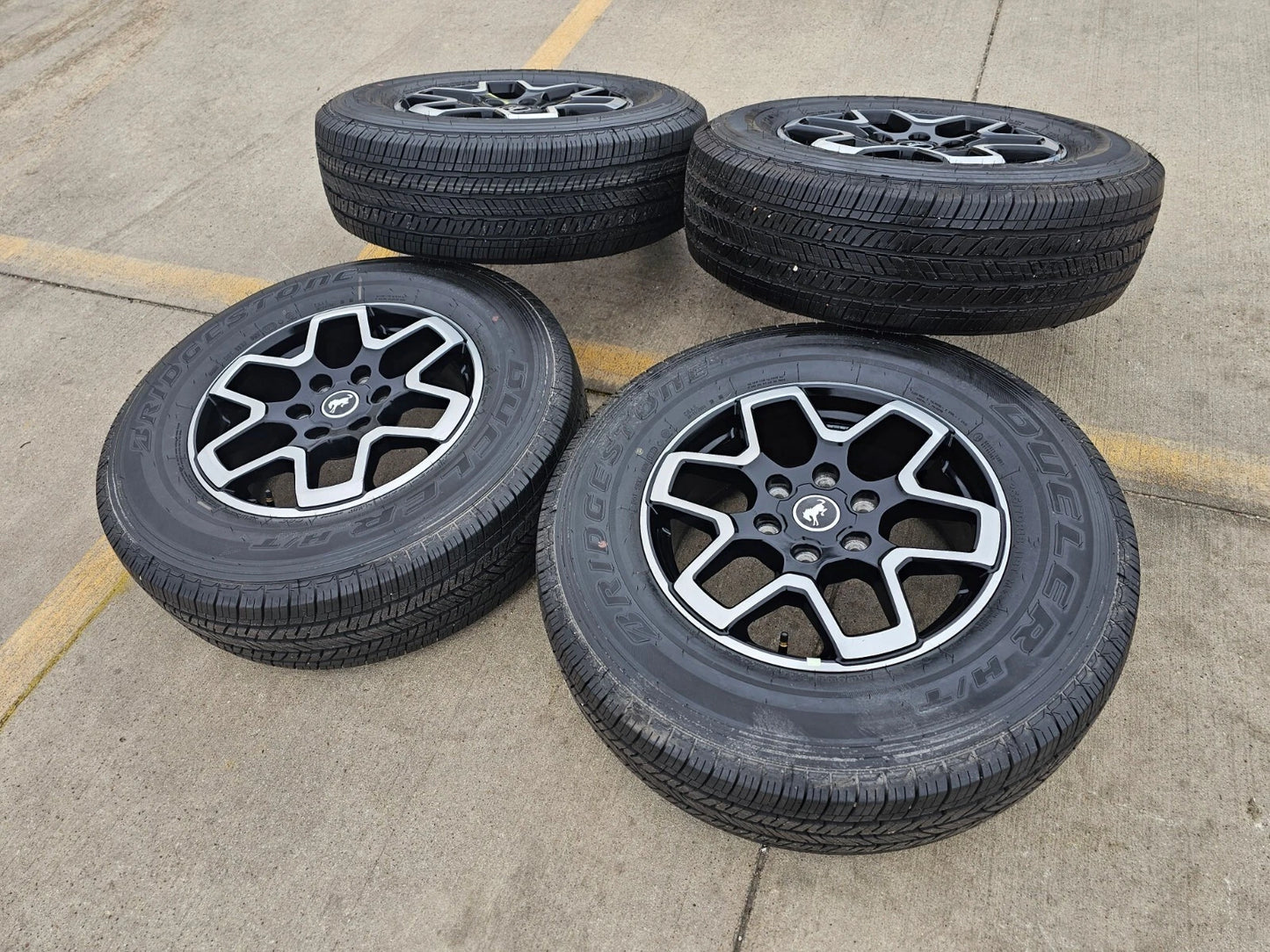 18" Ford Ranger Bronco wheels rims 10389 95213 black 2022 2023 2024 2025 NEW