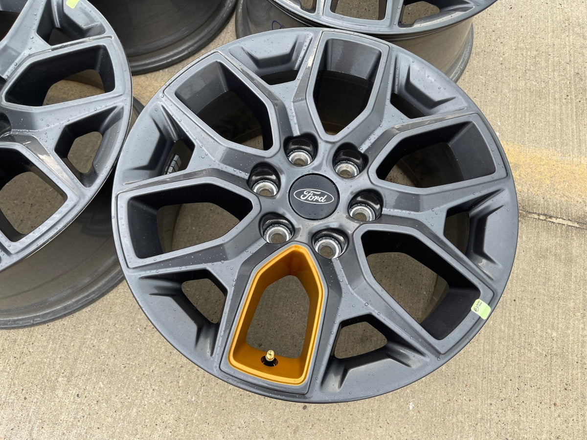 18" Ford Expedition F-150 TREMOR OEM rims wheels SET ORANGE 2027 NEW