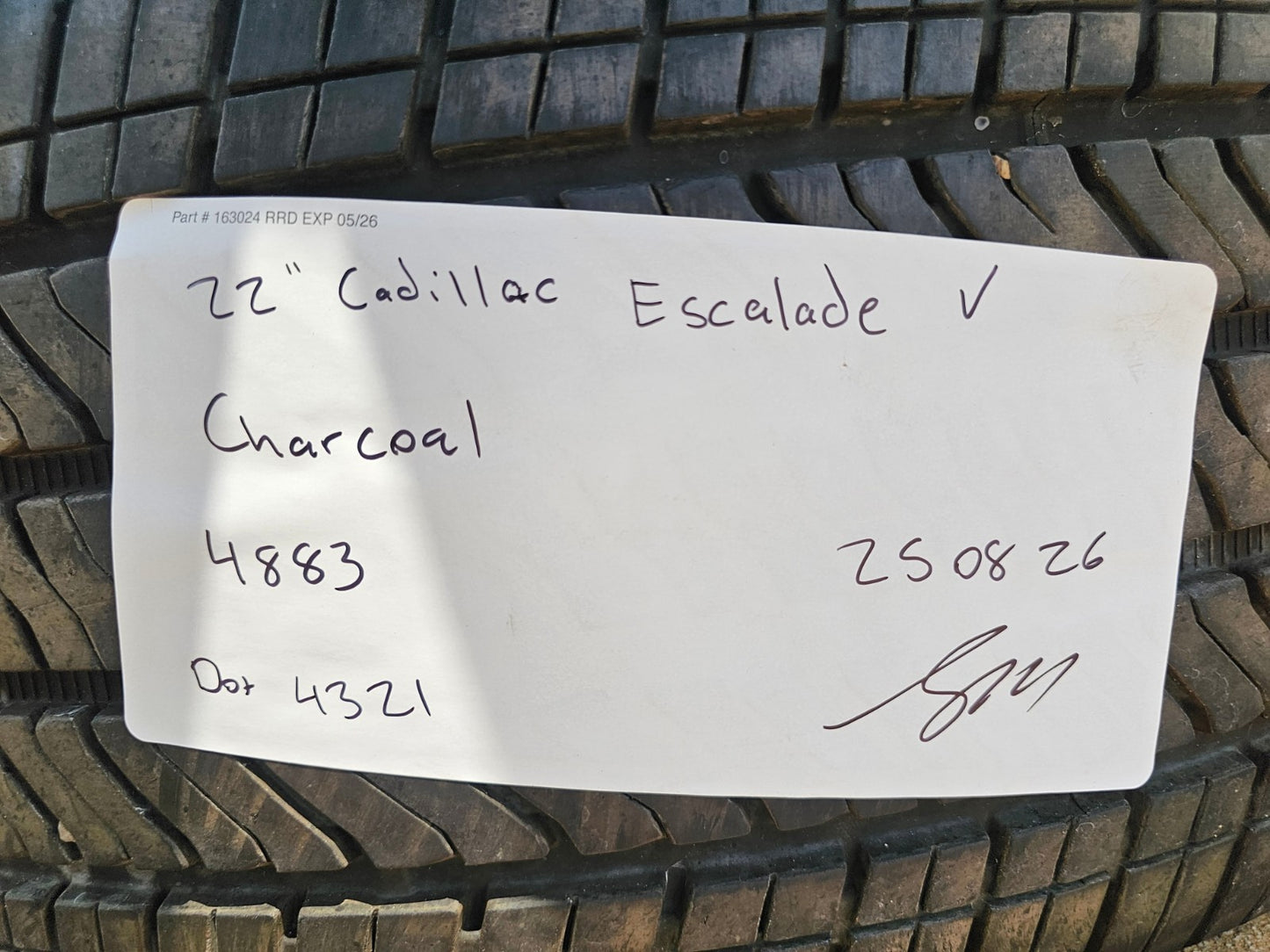 22" Cadillac Escalade V Platinum OEM 4883 95479 wheel rim 2023 2024 2025 NEW