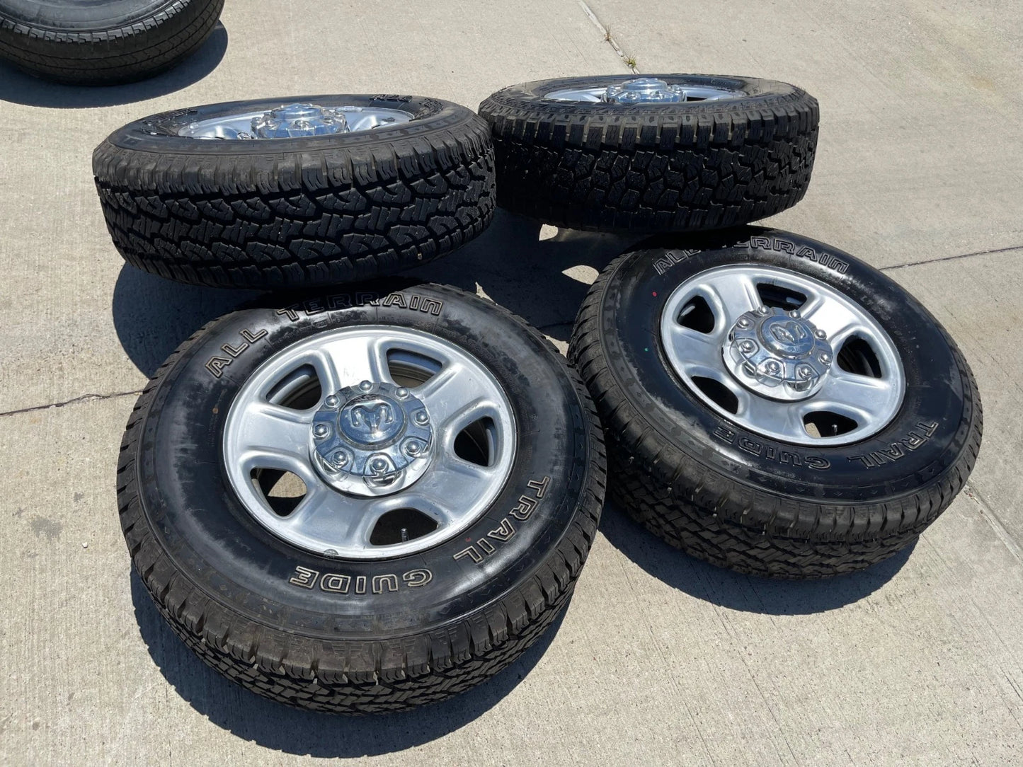 18" Dodge Ram 2500 3500 STEEL chrome OEM 2473 wheels rims tires