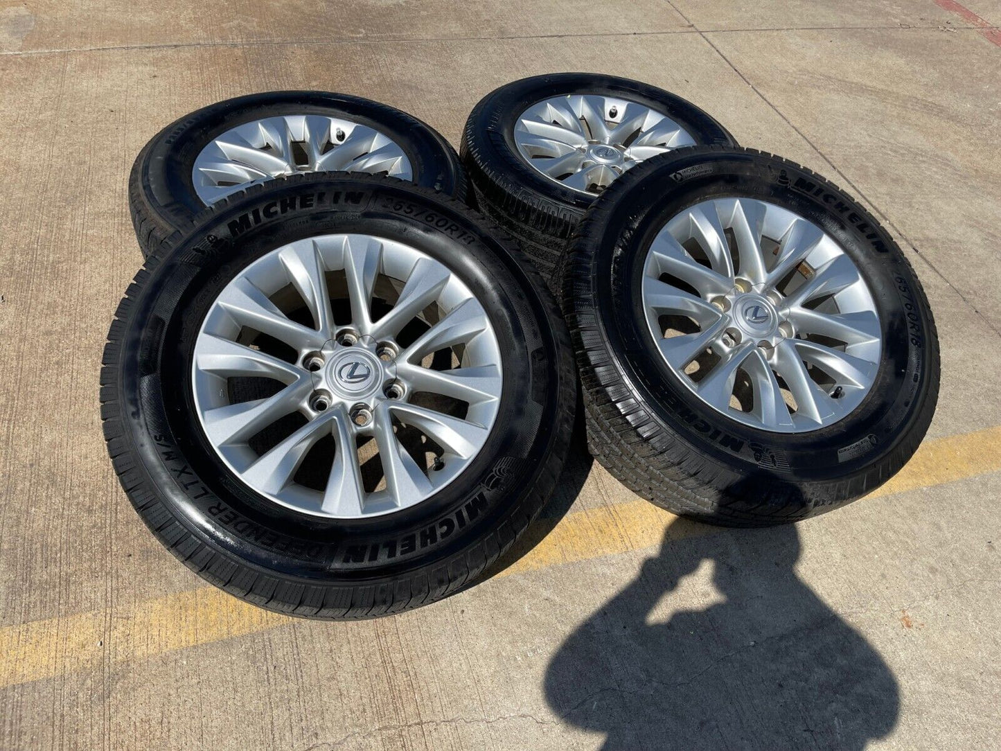 18" Lexus GX460 GX470 Tacoma 4Runner OEM CHROME wheels rims 74297 tires MICHELIN
