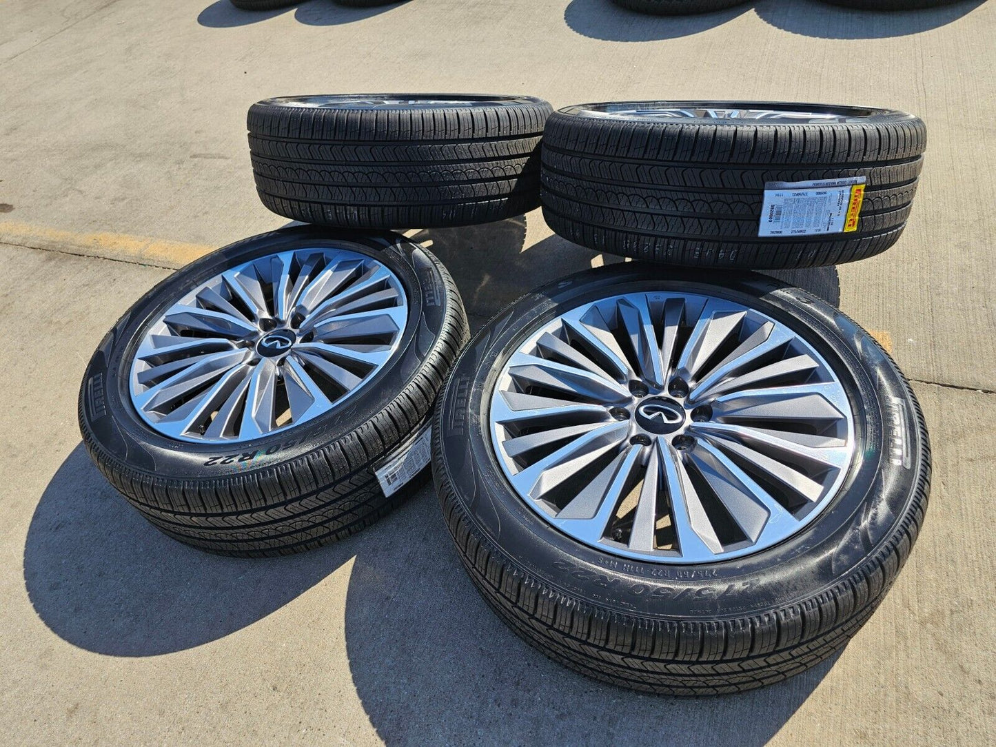 22" Infiniti QX80 QX56 Nissan Titan Armada OEM wheels rims tires 2024 2025 NEW
