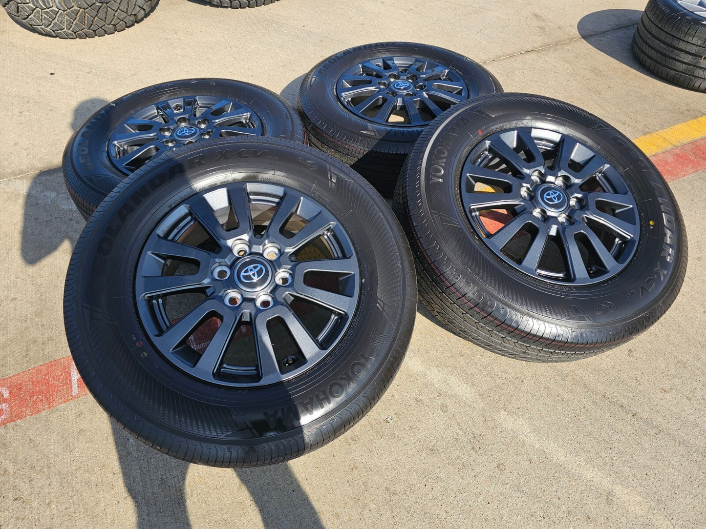 18" Toyota Land Cruiser OEM wheels rims tires Tundra Sequoia 2023 2024 2025 NEW