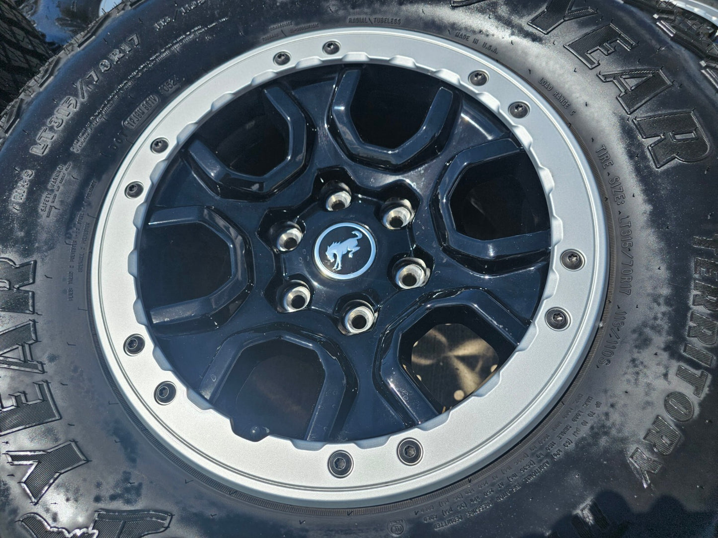 17" Ford Bronco SASQUATCH wheels rims BEADLOCK 10388 Ranger 2023 2024 2025 NEW