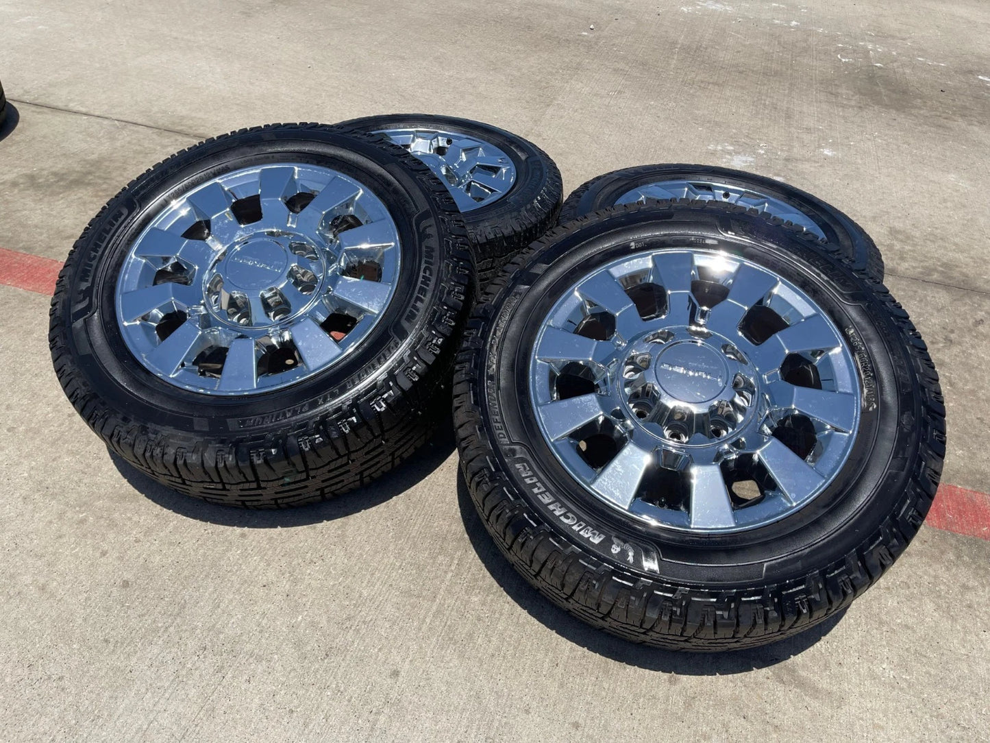20" GMC Sierra 2500 3500 DENALI OEM 5704 wheels rims tires MICHELIN