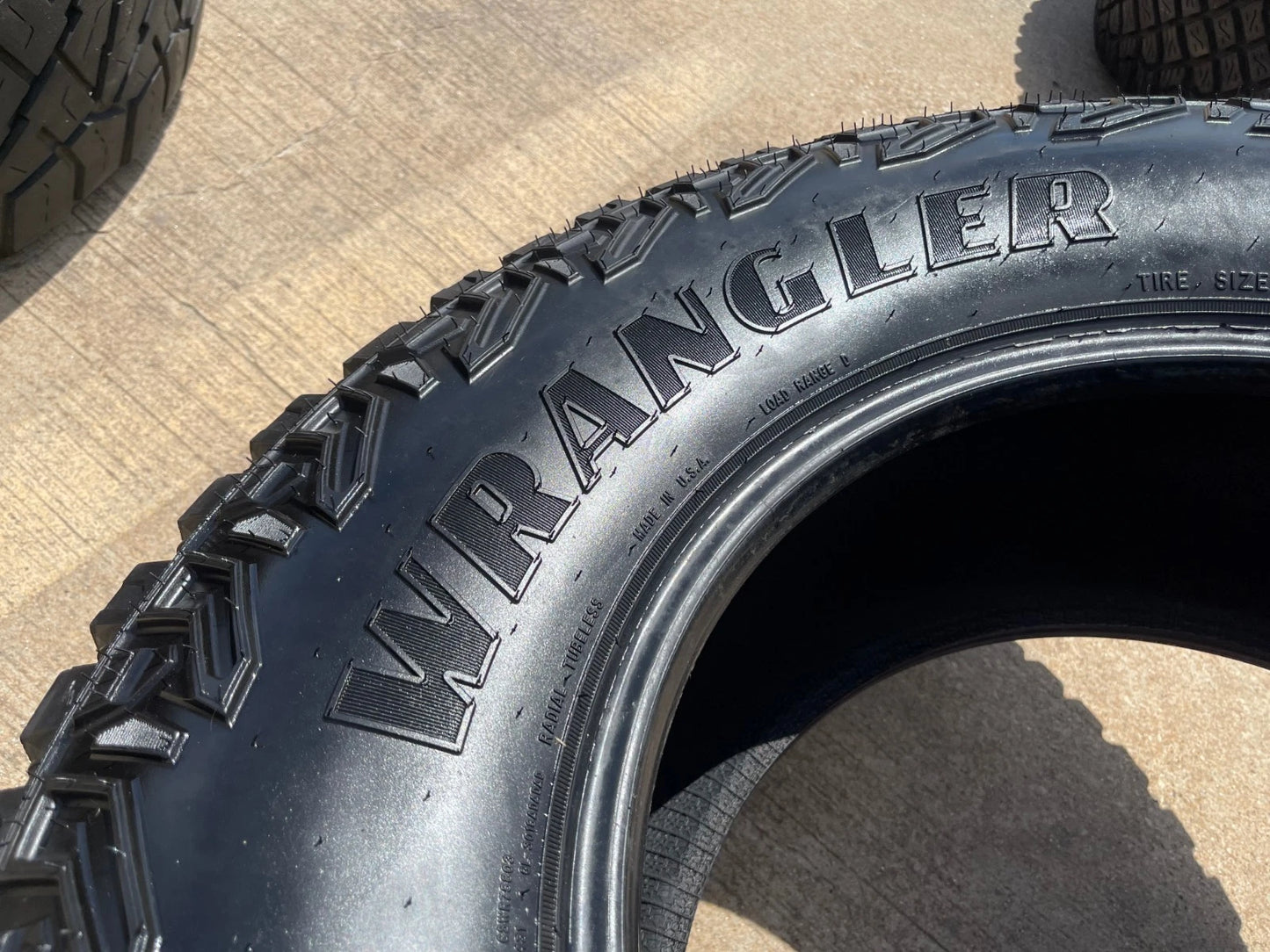 (1) 325/65/18 Goodyear Wrangler Territory M/T tire LT 8 ply load range D