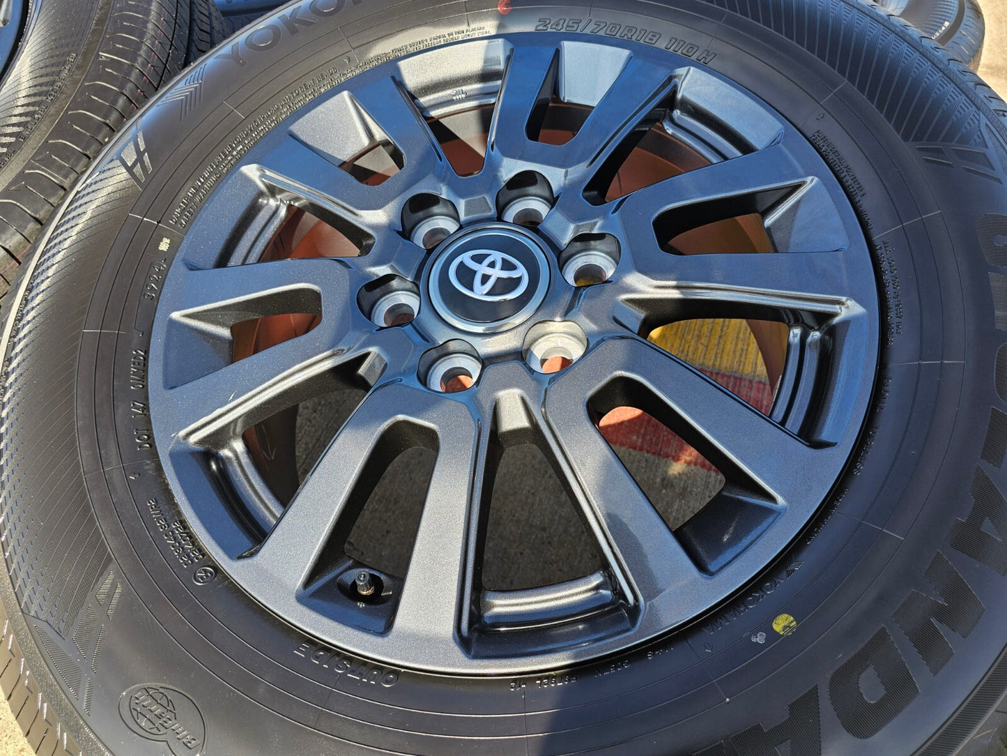 18" Toyota Land Cruiser OEM wheels rims tires Tundra Sequoia 2023 2024 2025 NEW