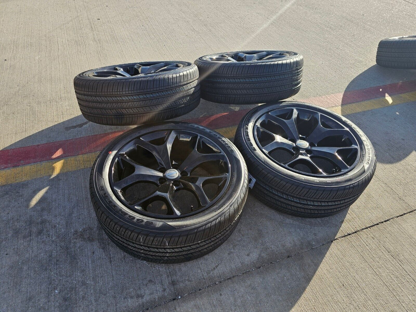 20" Dodge Charger Challenger Chrysler 300 OEM black wheels rims 2523 tires NEW