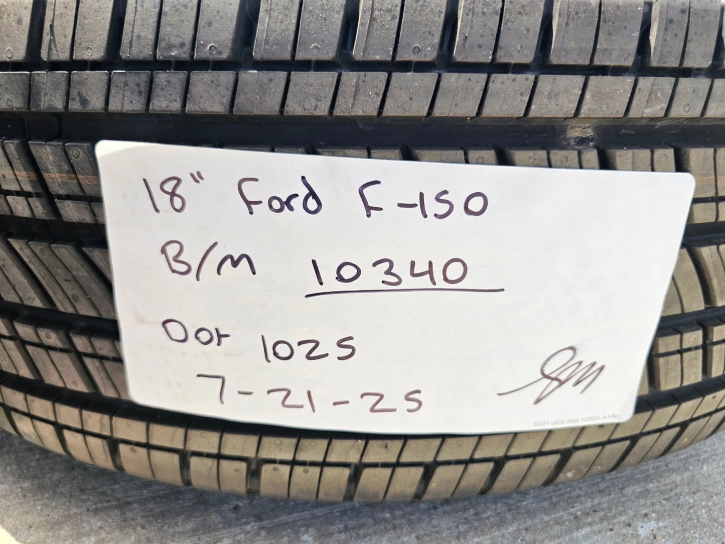 18" Ford F-150 OEM rims wheels 95049 10340 Expedition 2025 2026 NEW MICHELIN