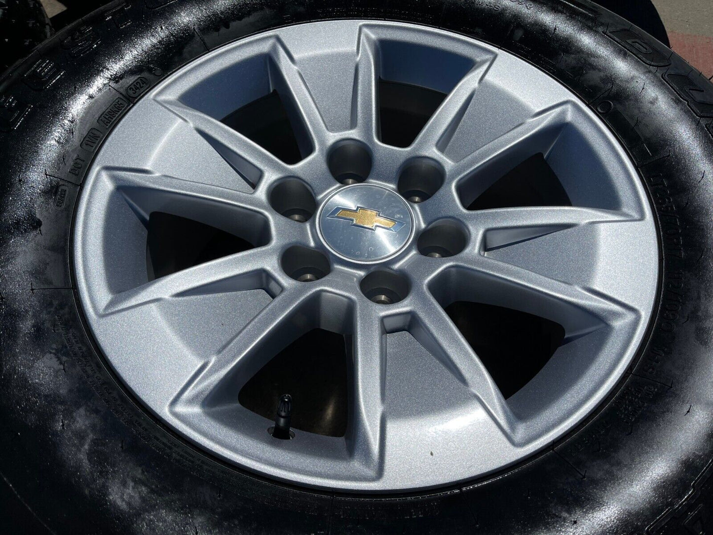 17" Chevy Silverado OEM wheels rims tires 5908 GMC Sierra Yukon 2024 2025 NEW AT