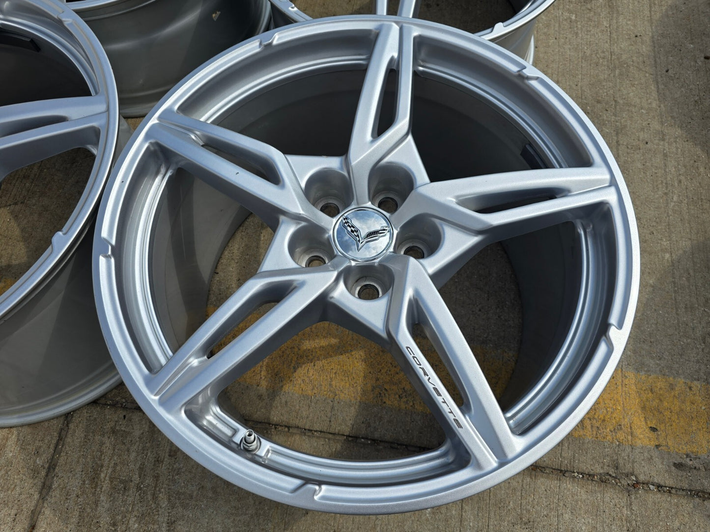 19" + 20" Chevy Corvette C8 OEM wheels rims 14007 14008 2022 2023 2024 2025 NEW
