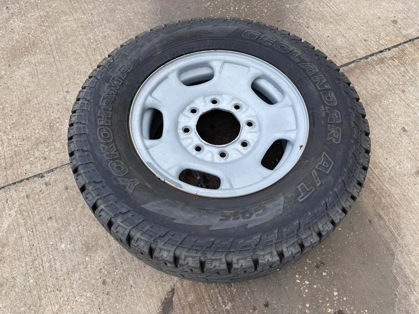 17" Chevy Silverado GMC Sierra 2500 OEM 8095 wheel rim tire Yokohama GEOLANDER