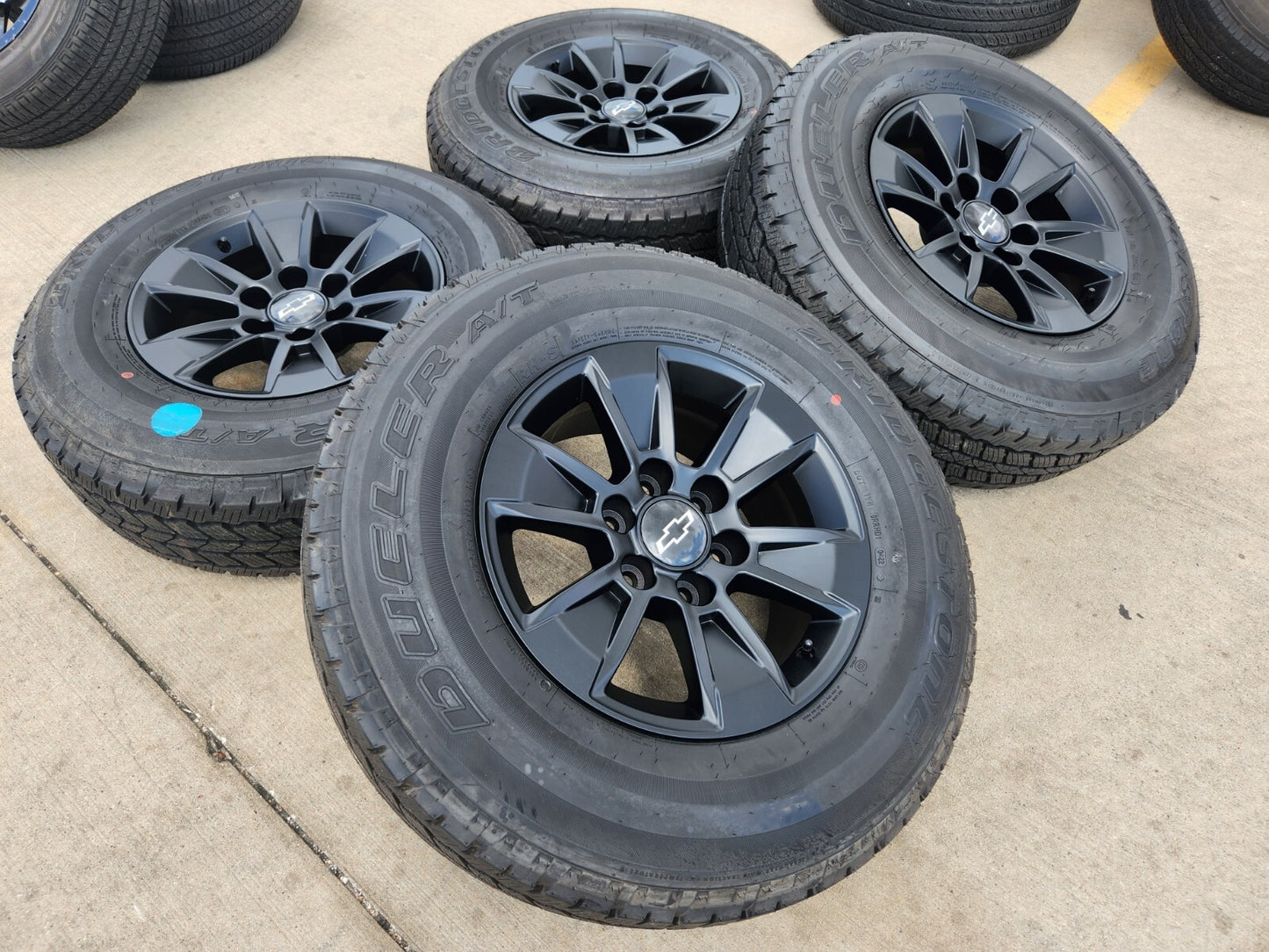 17" Chevy Silverado OEM wheels rims tires 5908 GMC Sierra Yukon black 2025 NEW