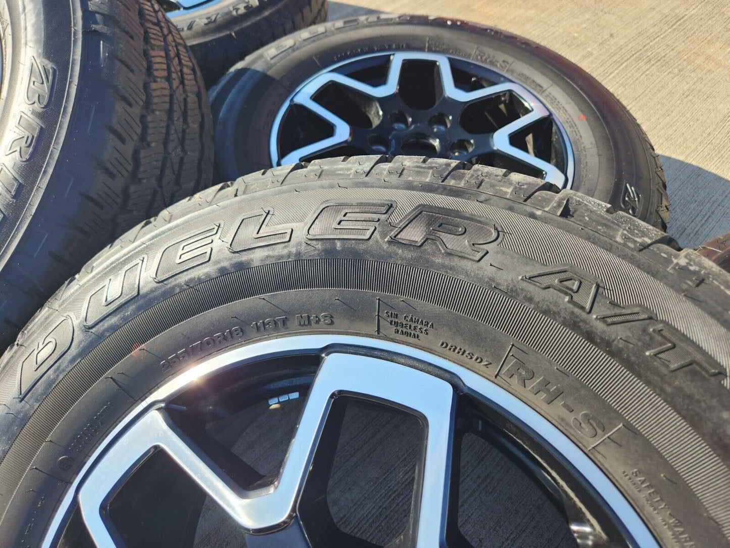 18" Ford Bronco wheels rims black 10389 Ranger tires 2022 2023 2024 2025