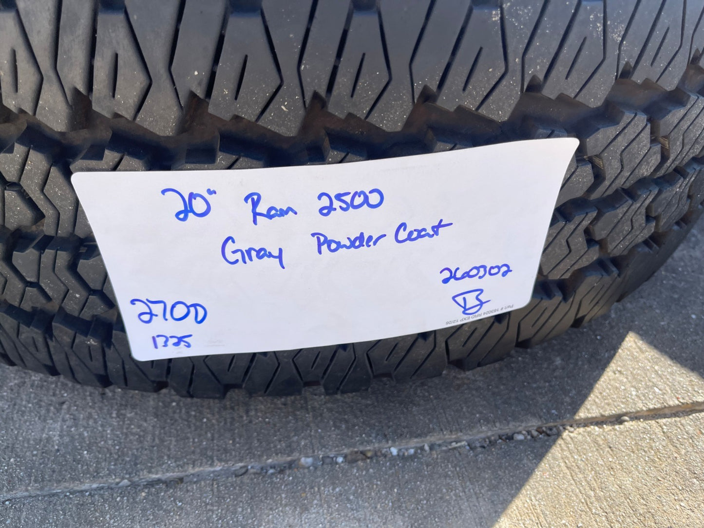 20" Dodge Ram 2500 3500 LARAMIE OEM 2700 wheels rims 2023 2024 2025 2026 NEW