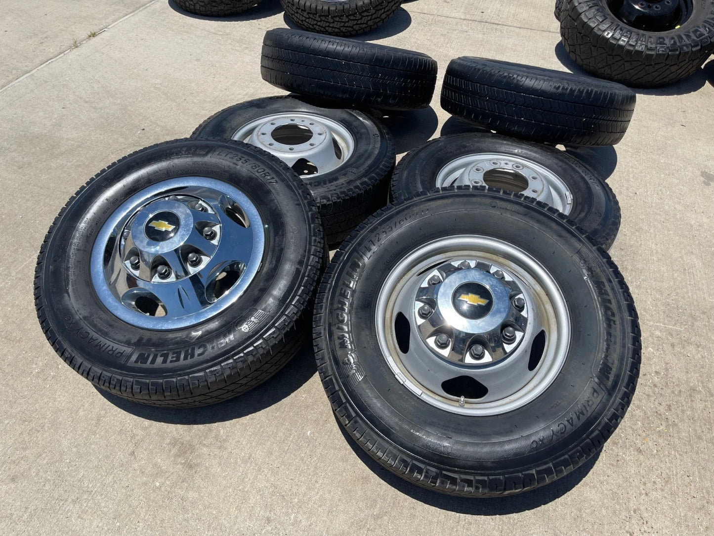 17" Chevy Silverado GMC Sierra 3500 Dually simulator rims wheels OEM 8094