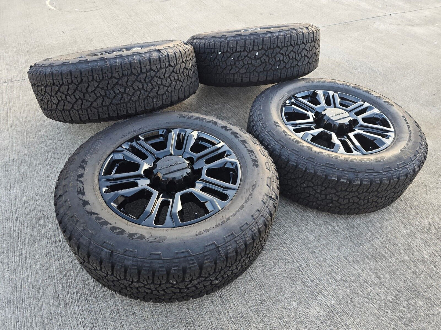 20" GMC Sierra Chevy 2500 OEM 5957 BLACK DIAMOND wheels rims 2024 2025 NEW