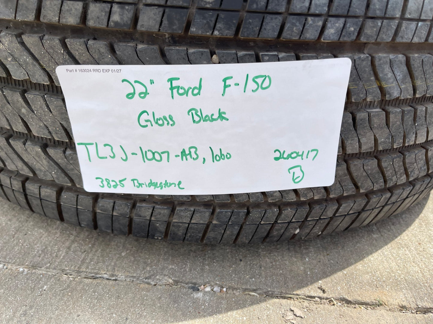 22" Ford F-150 LOBO LARIAT OEM black rims wheels tires Expedition 2026 2027 NEW