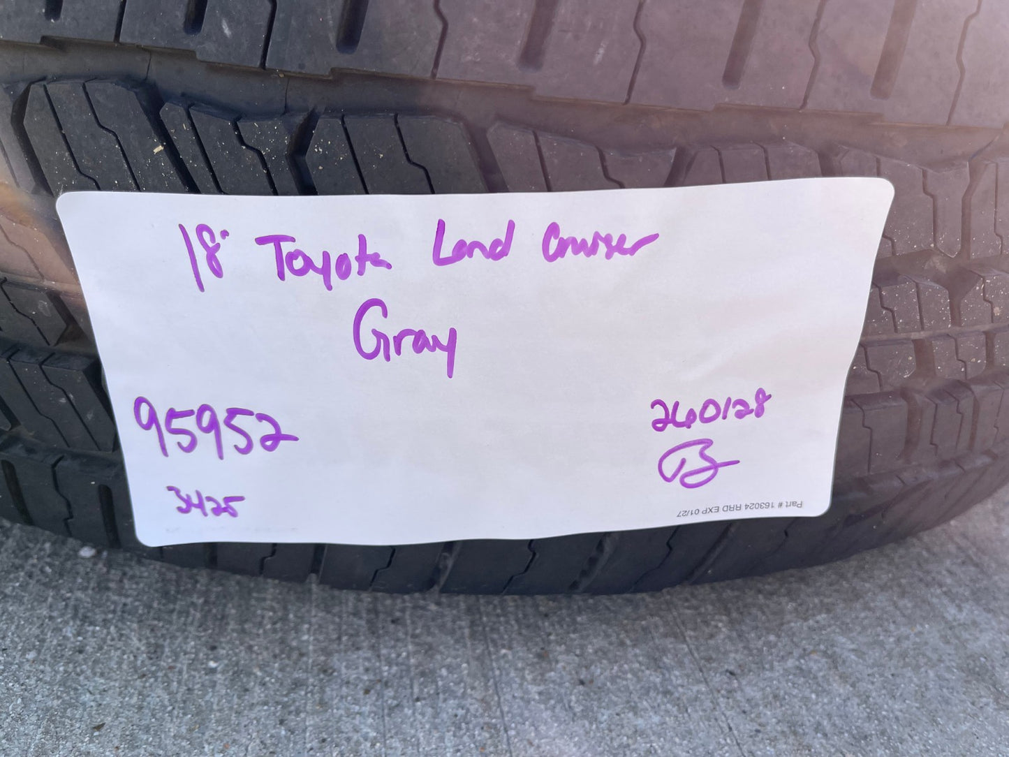 18" Toyota Land Cruiser OEM TRD wheels rims 95952 Tundra Sequoia MICHELIN NEW