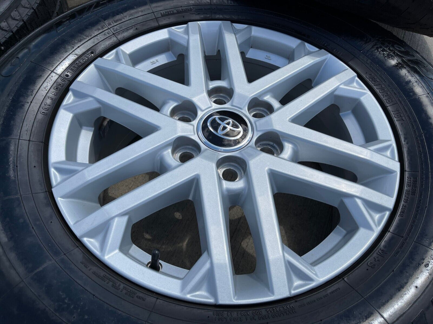 18" Toyota Tundra Sequoia OEM wheels rims tires 75281 LX600 2023 2024 2025