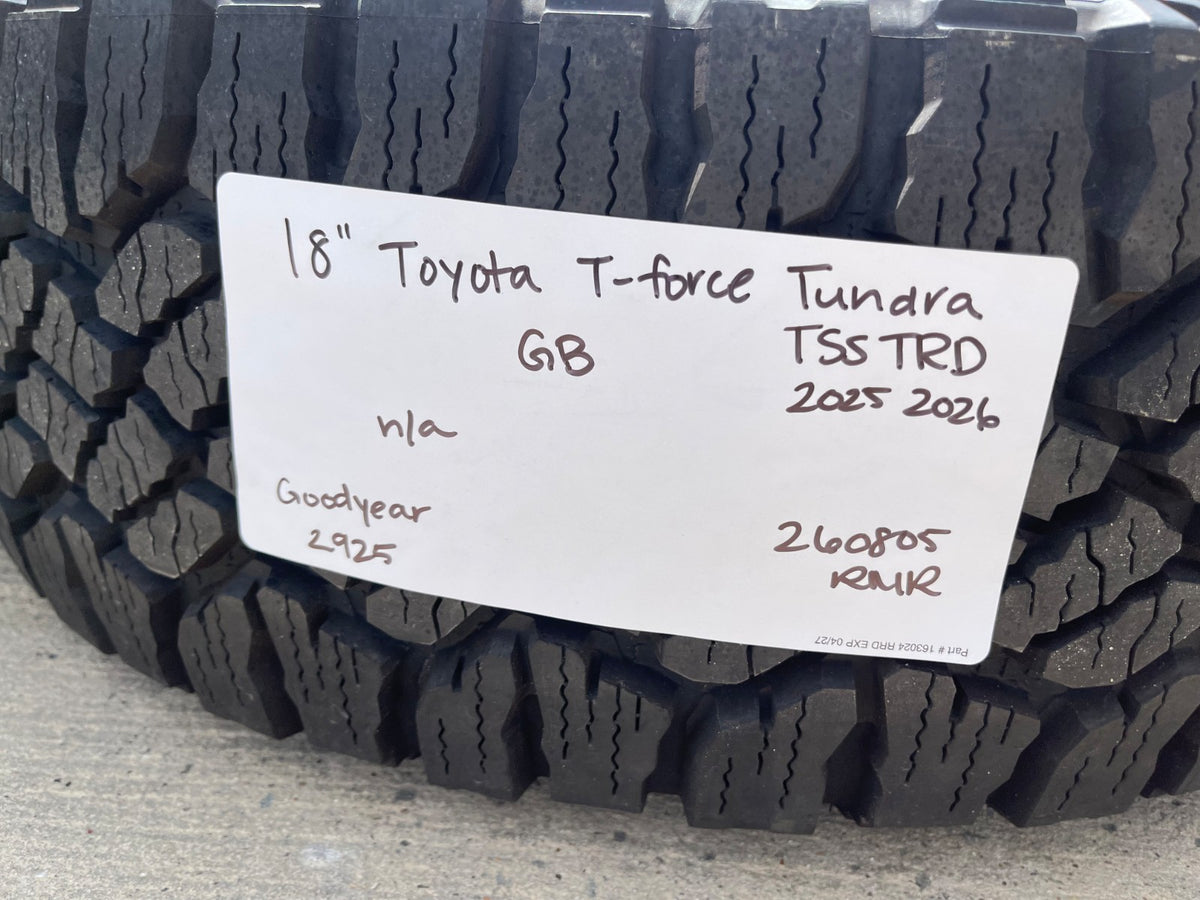 18" Toyota Tundra TSS T FORCE TRD OEM wheels rims Sequoia SET 2026 2027 NEW