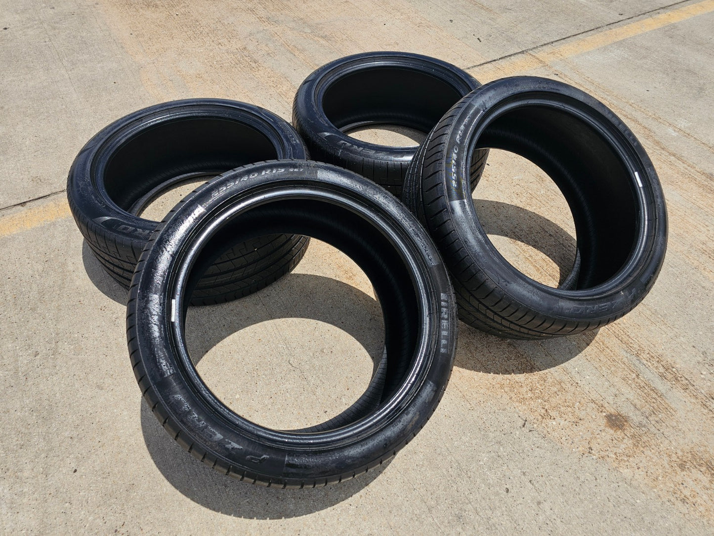 (2) 255/40/19 + (2) 275/40/19 Pirelli P Zero tires NEW take offs!