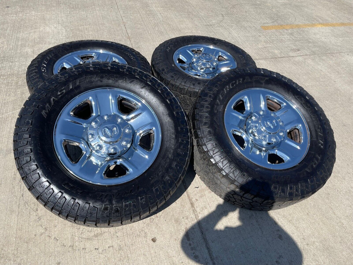 18" Dodge Ram 2500 3500 STEEL chrome OEM 2473 wheels rims tires MASTERCRAFT