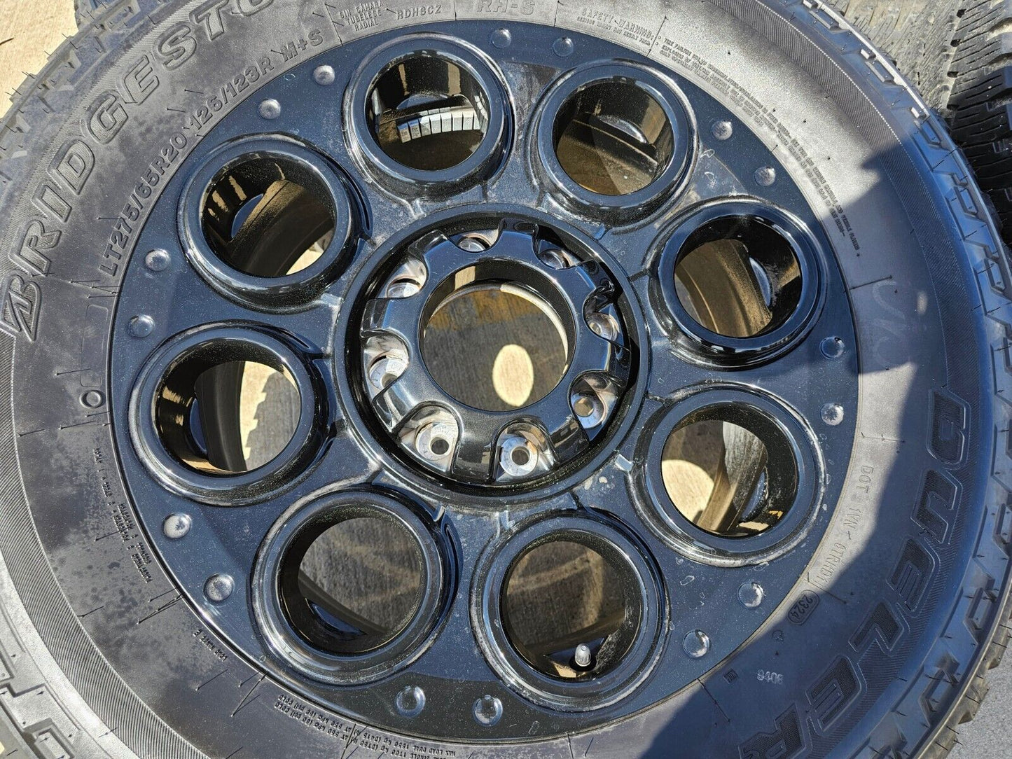 20" Ford F-250 F-350 OEM black TREMOR wheels rims 10299 tires BRIDGESTONE NEW