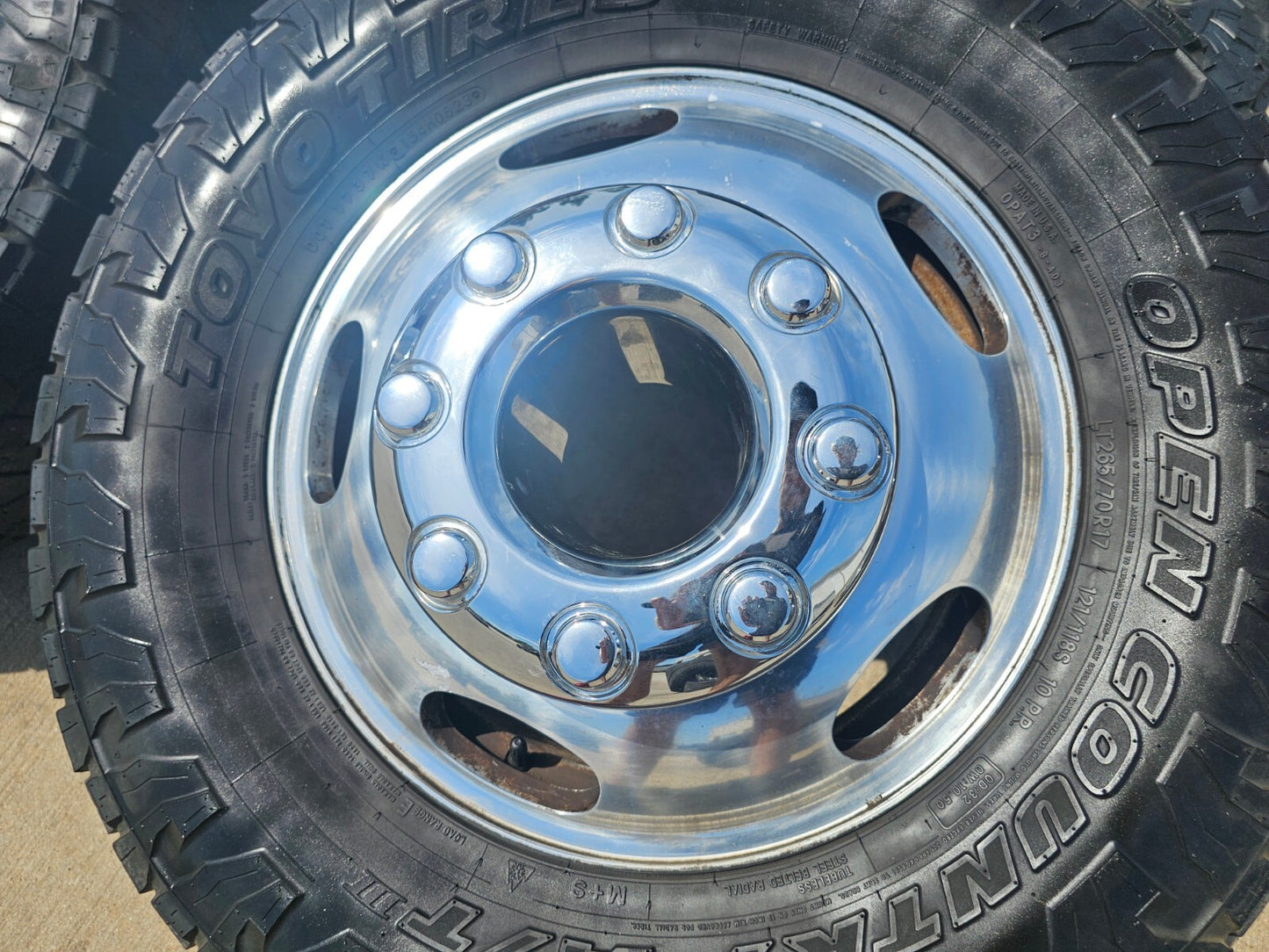 17" Ford F-350 Dually OEM rims wheels 3618 3619 99016 tires TOYO A/T3