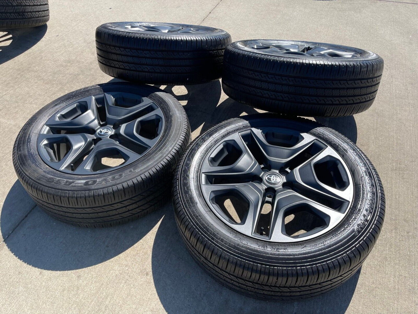 19" Toyota Rav4 Premium OEM wheels rims 75243 Highlander 2022 2023 2024 2025