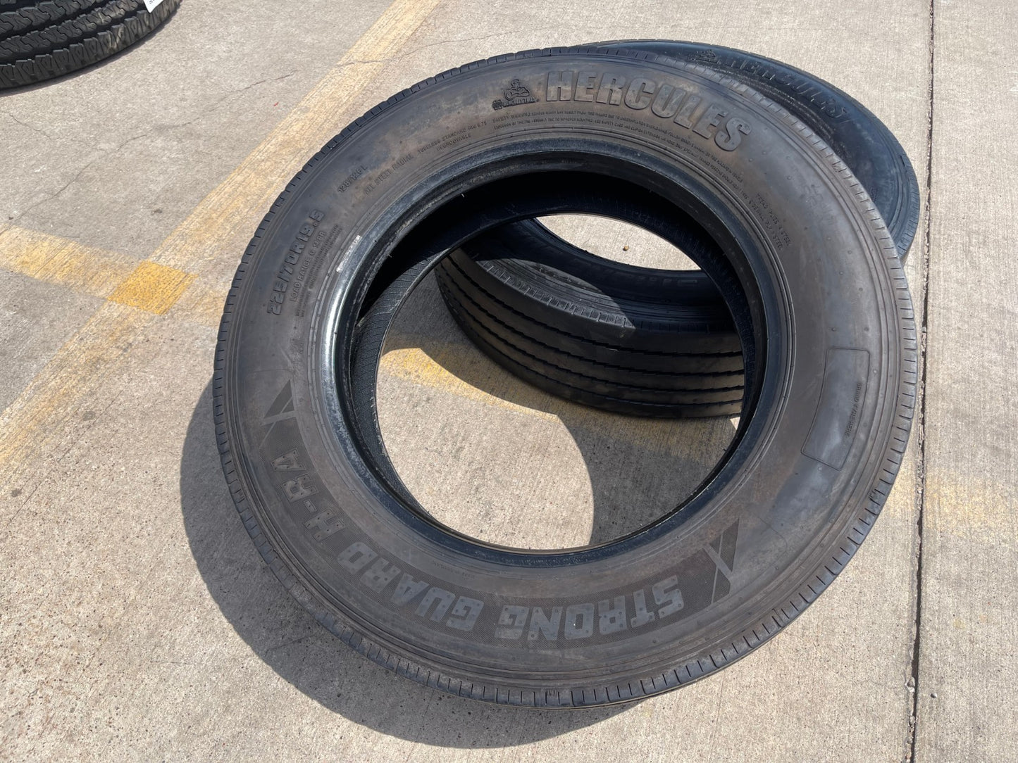 (1) 245/70/19.5 Hercules Strong Guard HR-A tire 128 245/70r19.5 LT 14 PLY