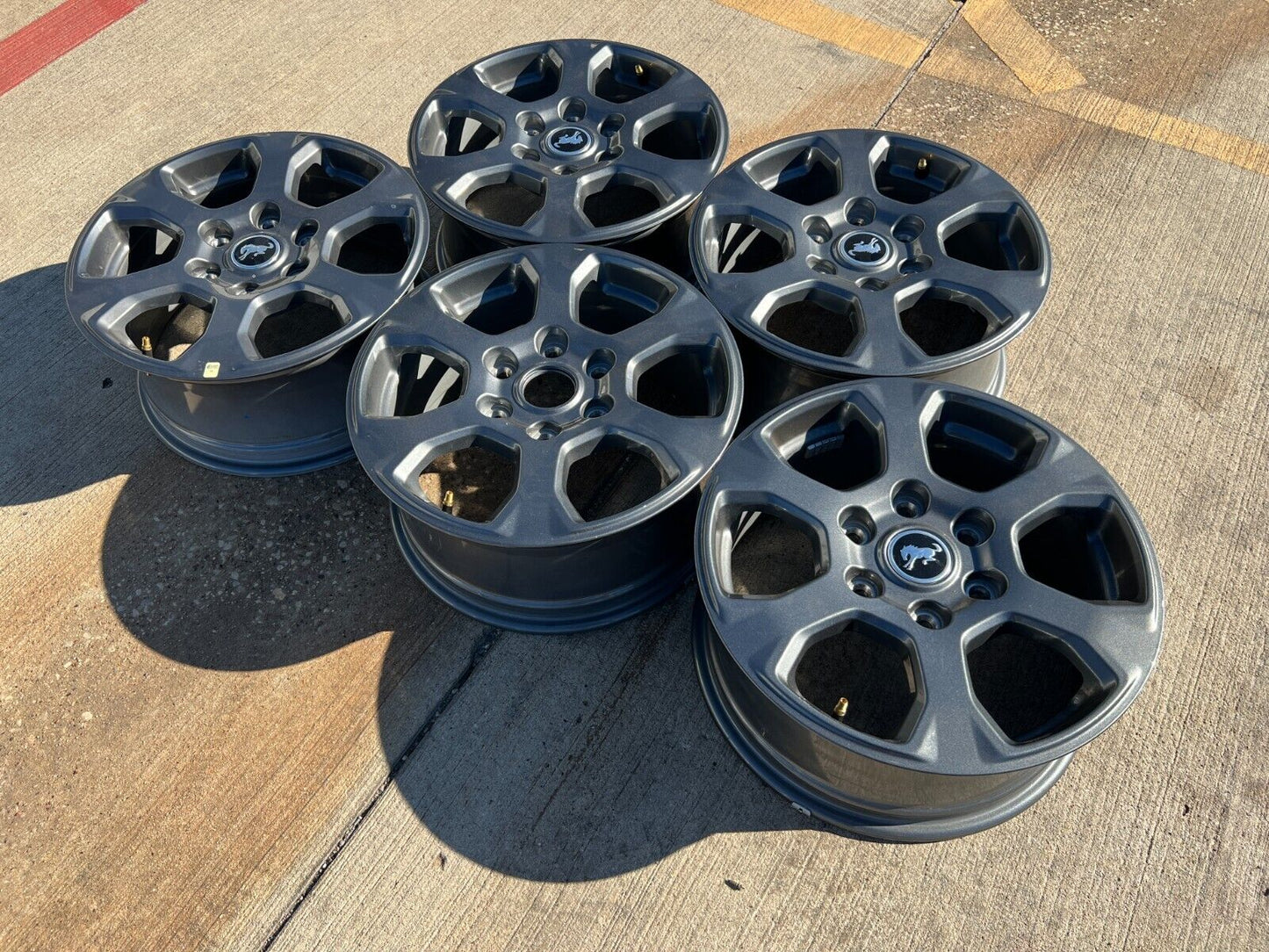 (5) 17" Ford Bronco 2021 2022 2023 2024 2025 wheels rims 10384 Ranger GRAY NEW