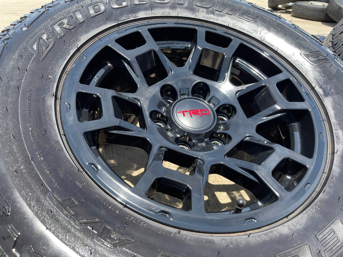 17" Toyota 4Runner Tacoma OEM wheels rims black 170302 TRD FJ BRIDGESTONE NEW