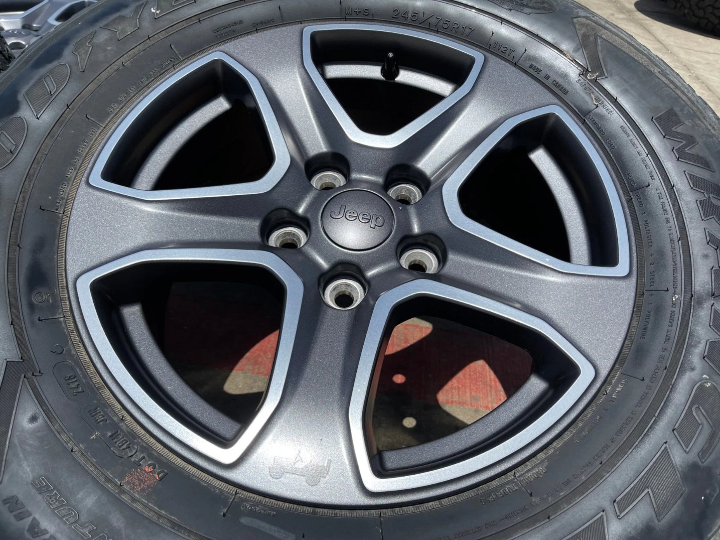 17" Jeep Wrangler Rubicon OEM wheels rims 9217 Gladiator GOODYEAR
