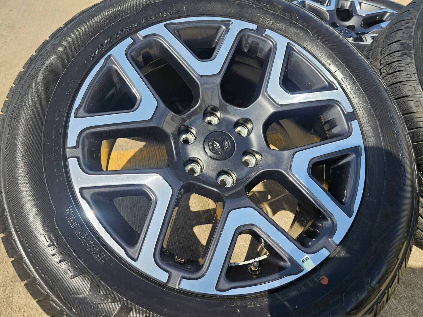 20" Dodge Ram 1500 OEM Laramie wheels rims tires 68583860AA 2024 2025 NEW
