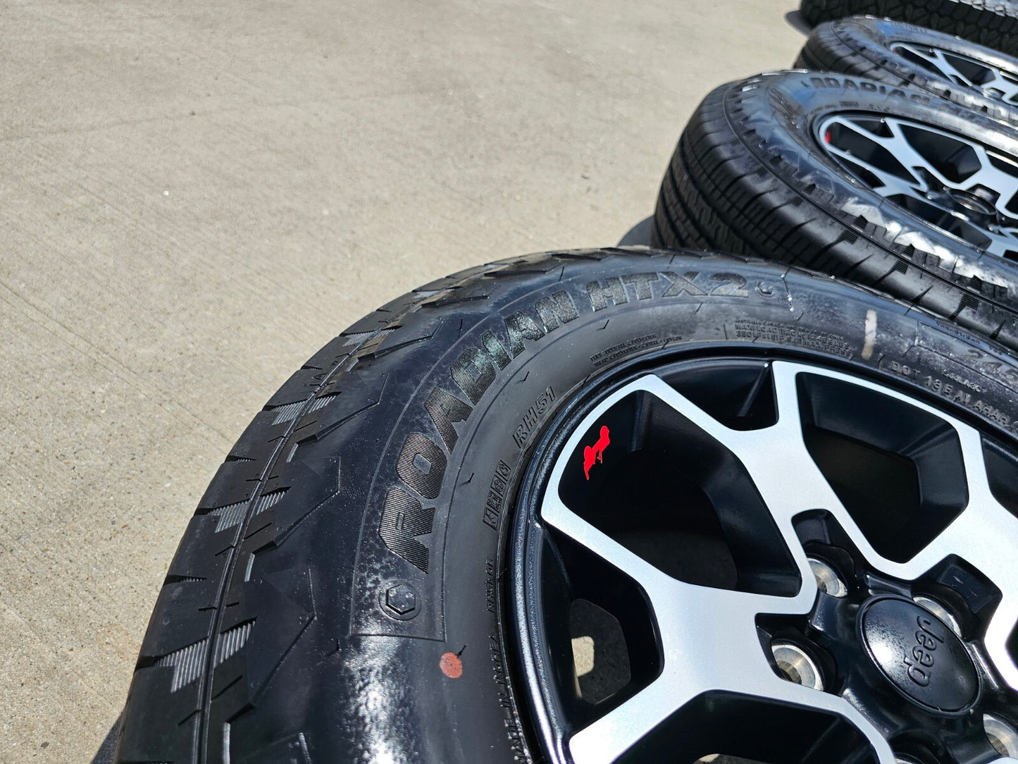 17" Jeep Wrangler Rubicon OEM 9218 wheels rims Gladiator NEXEN NEW