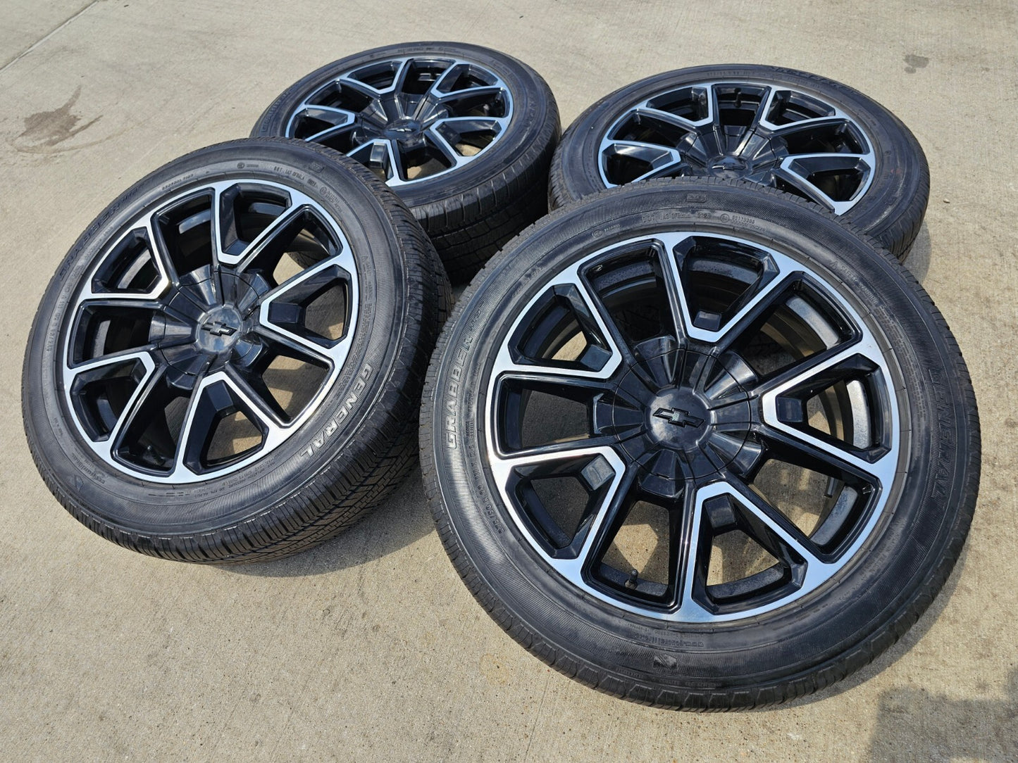 22" Chevy Tahoe Suburban RST OEM 14035 black wheels rims Silverado