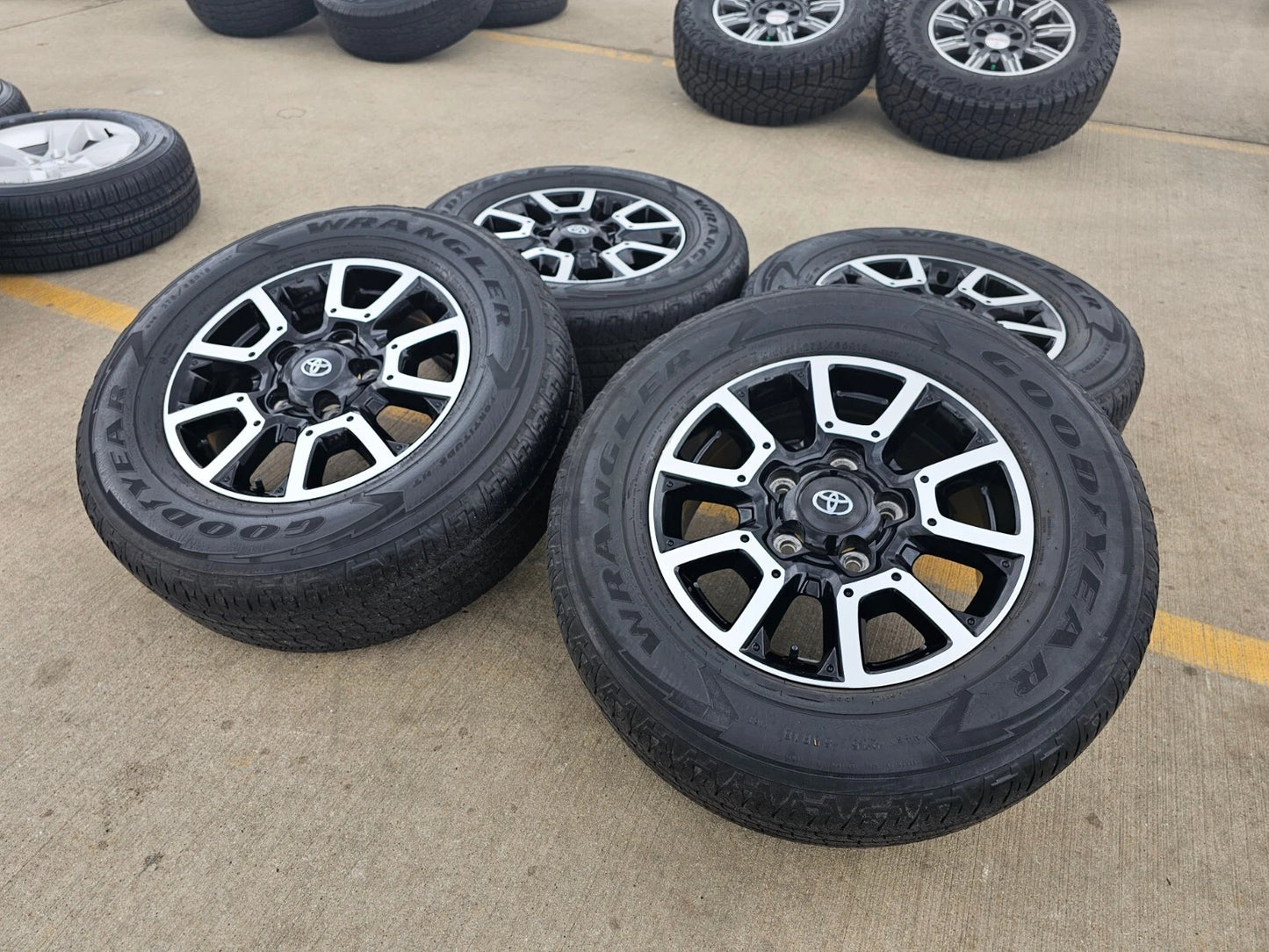 18" Toyota Tundra Sequoia TRD PRO black OEM wheels rims 5x150 tires 75157