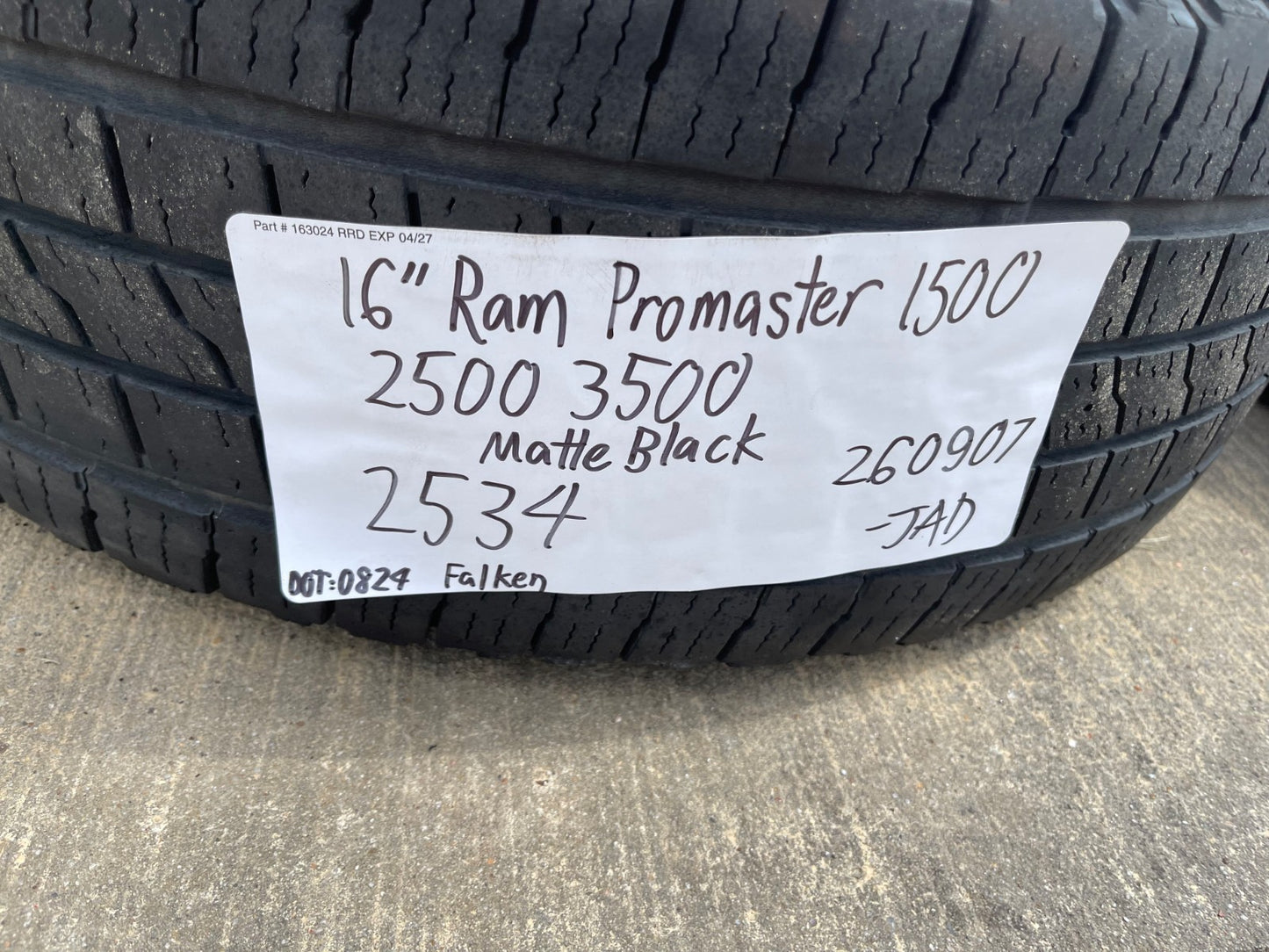 16" Ram PROMASTER 1500 2500 3500 OEM 2534 wheels rims SET 2023 2024 2025 2026