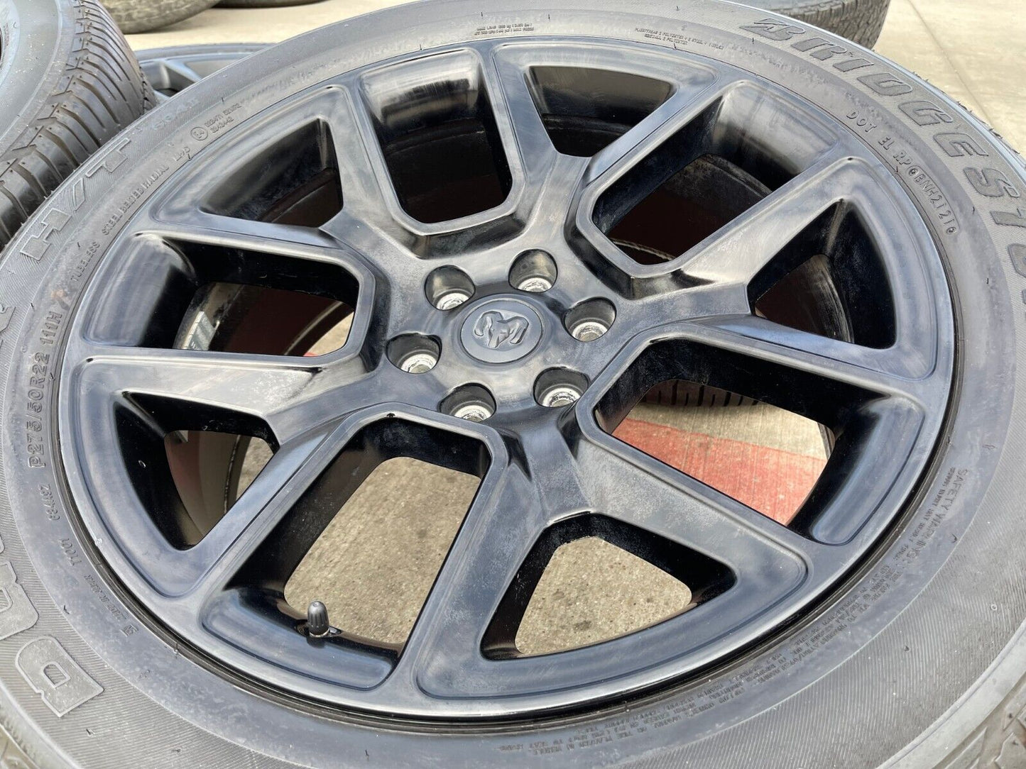 22" Dodge Ram 1500 OEM LIMITED Laramie wheels rims black 2725 2684 tires