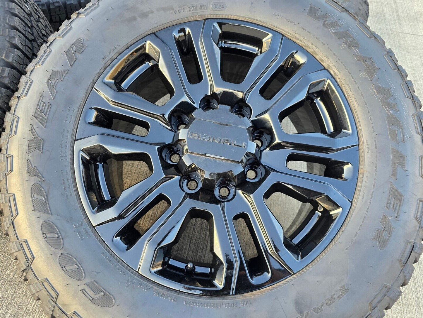 20" GMC Sierra Chevy 2500 OEM 5957 BLACK DIAMOND wheels rims 2024 2025 NEW
