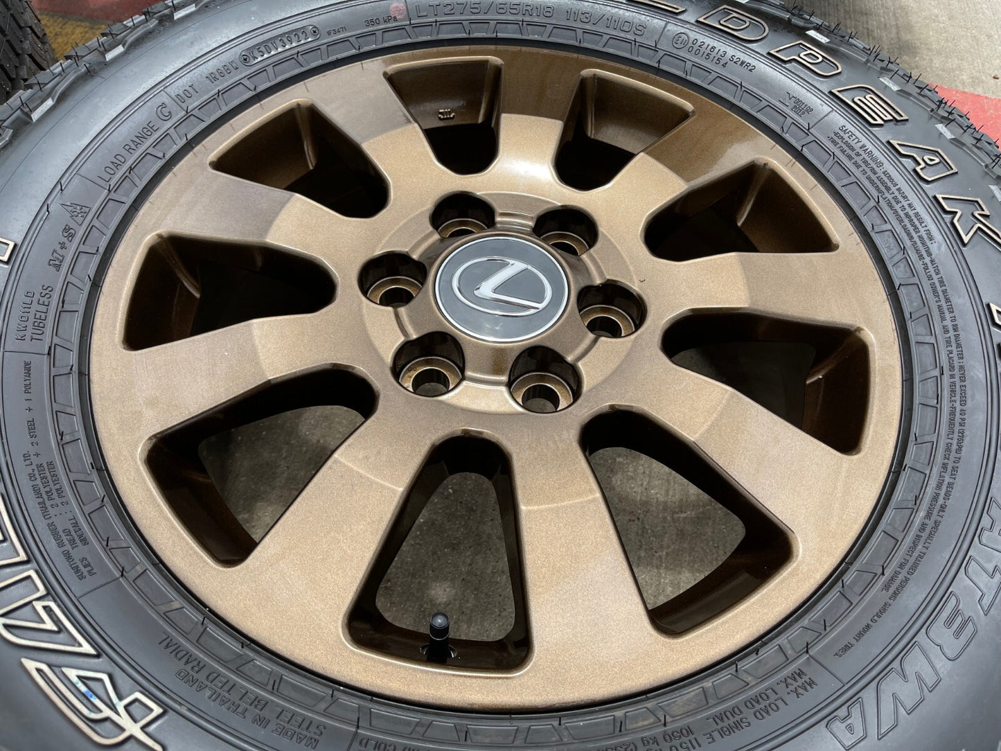 18" Toyota Land Cruiser OEM TRD wheels rims 95952 Tundra Sequoia BRONZE