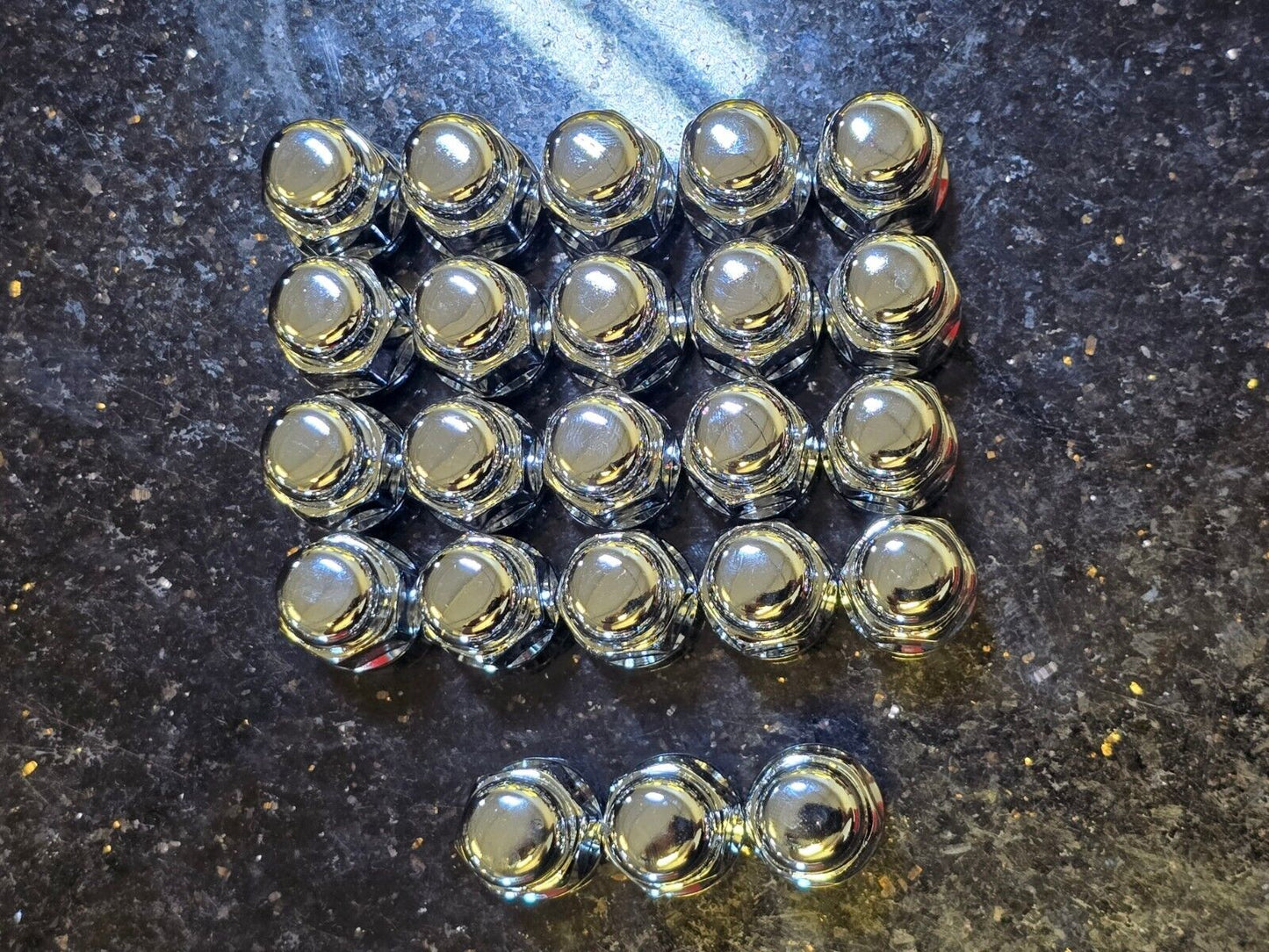 (23) OEM Jeep Wrangler OEM lug nuts lugs polished OE 1/2x20