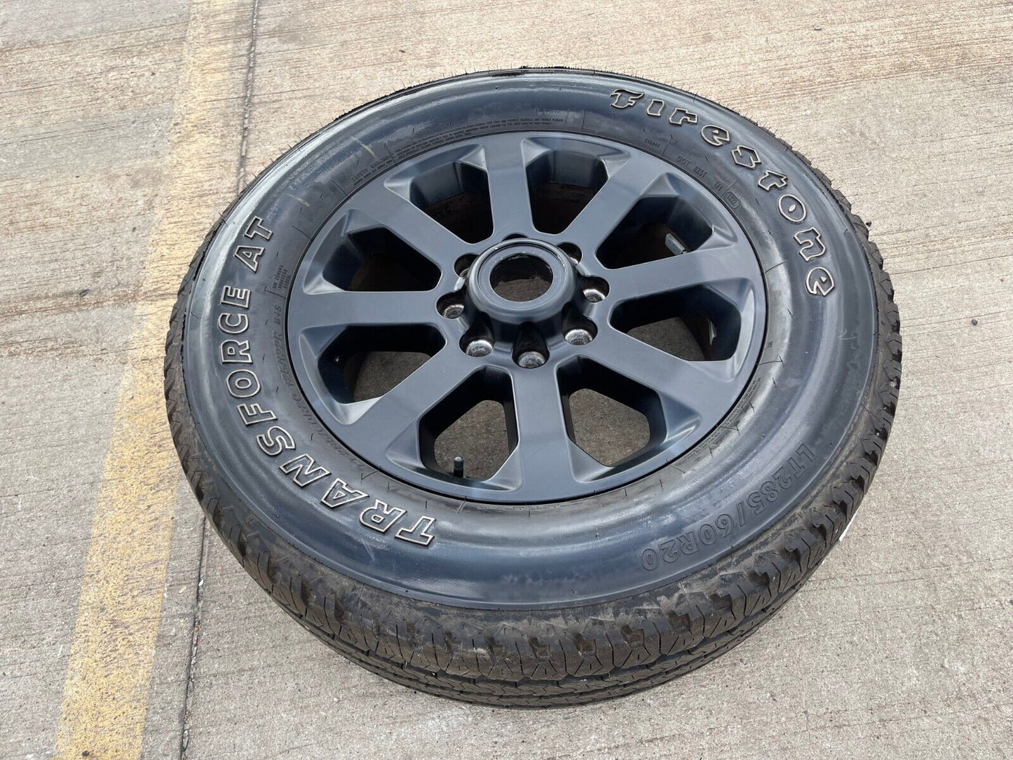 (1) 20" Dodge Ram 2500 3500 LARAMIE OEM 2700 black wheel rim tire spare