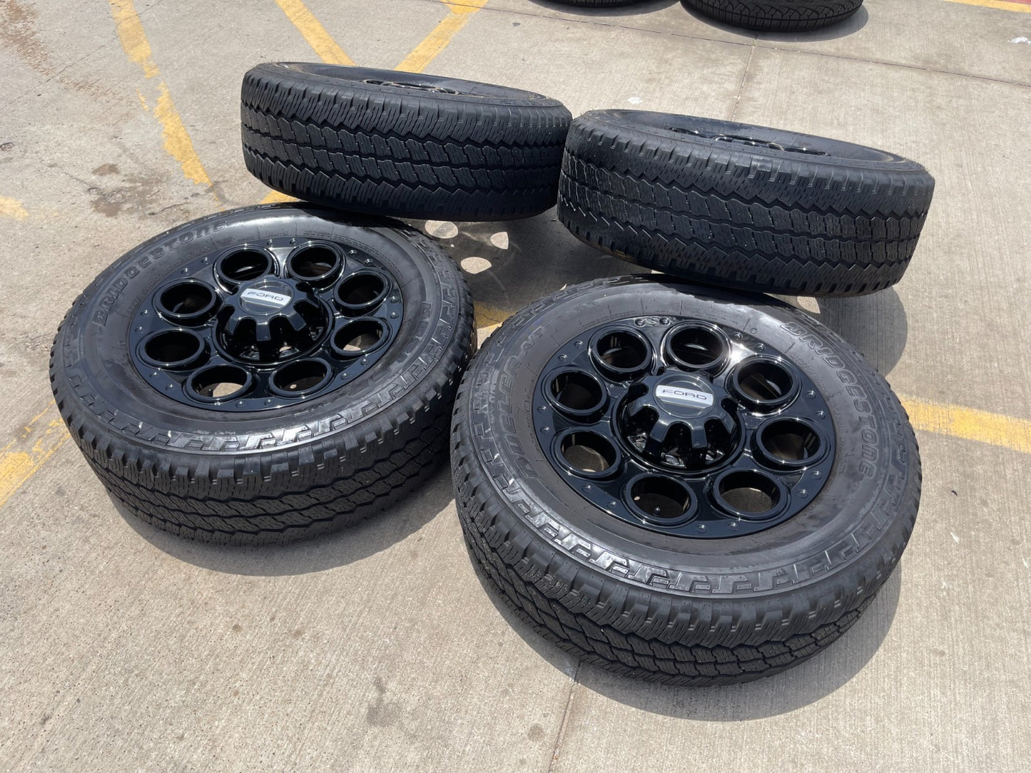 20" Ford F-250 F-350 OEM black TREMOR wheels rims 10299 tires
