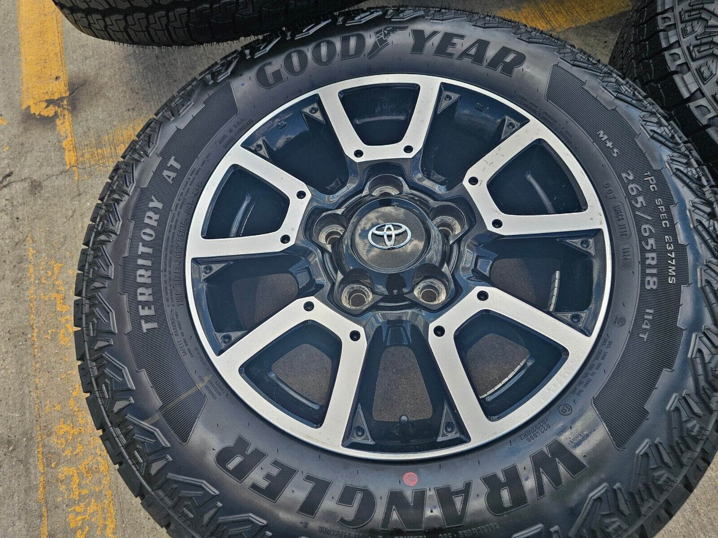 18" Toyota Tundra Sequoia TRD PRO black OEM wheels rims 75157 A/T tires 5x150