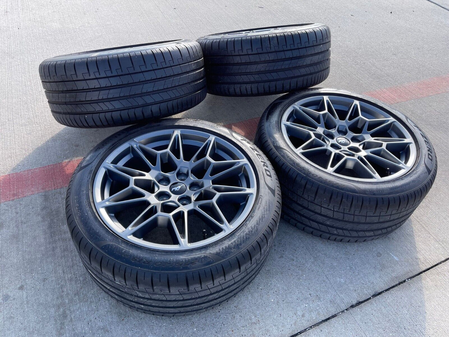 19" Ford Mustang GT Performance Track Pack OEM wheels rims 2024 2025 TPMS NEW