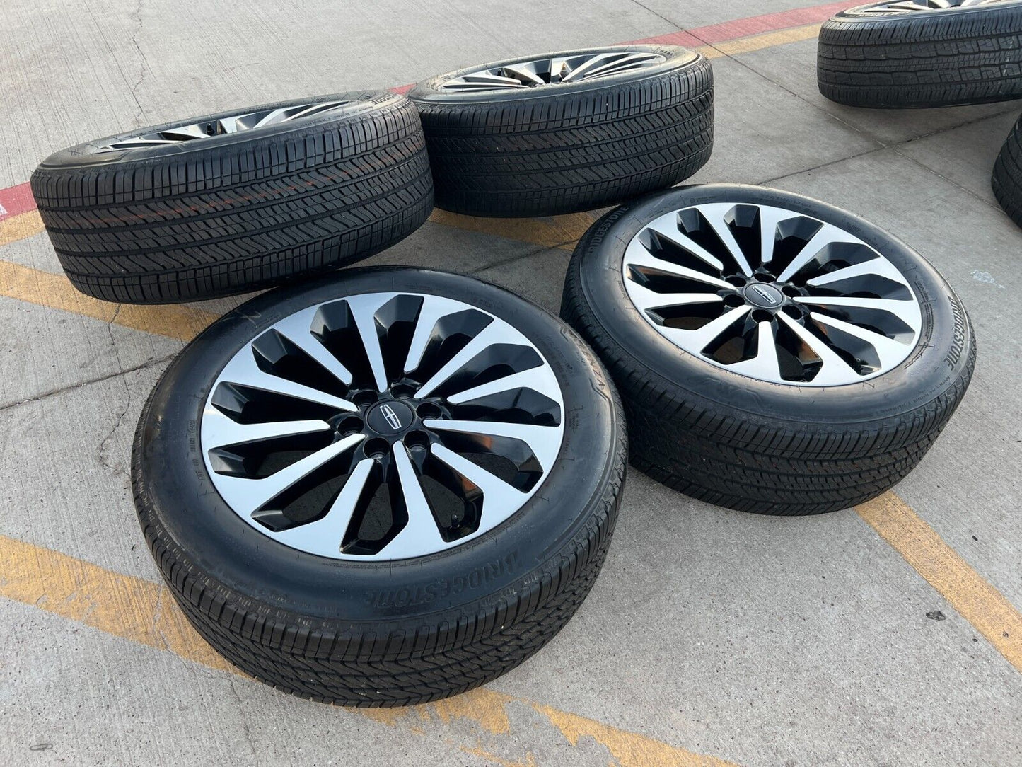 22" Lincoln Navigator L OEM black rims wheels 95385 10498 tires 2024 2025 NEW