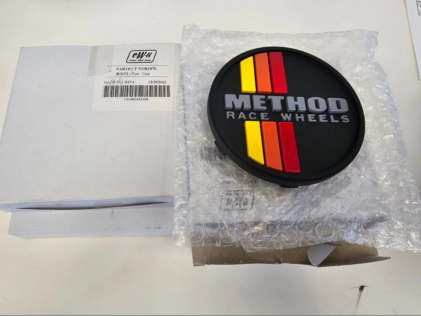 (1) Method YOR CP-YOR107S Heritage Toyota Stripe snap in center cap